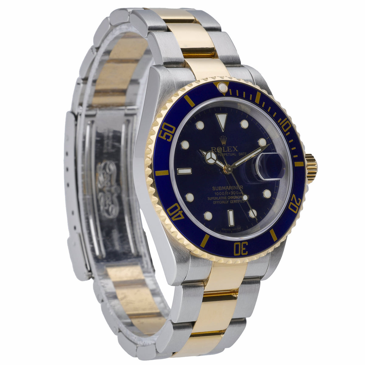 Rolex Submariner 16613LB with blue dial and steel & yellow gold case - product image 4