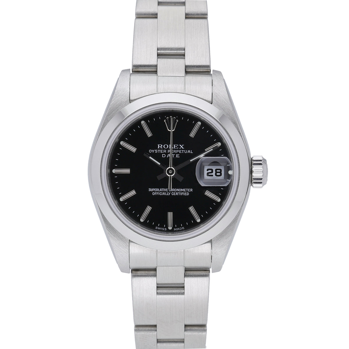 Rolex Date 79160 with black dial and oystersteel case