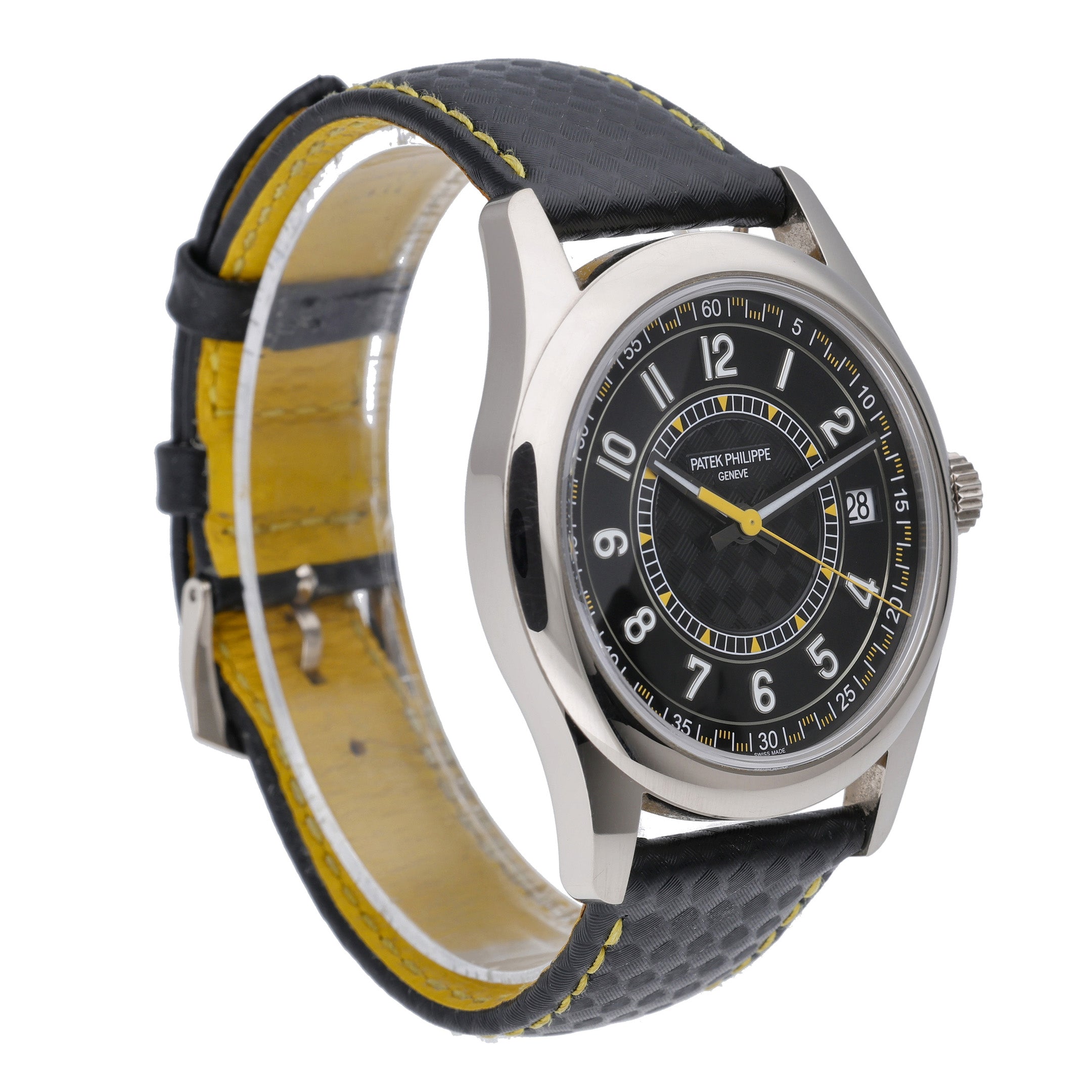 Patek Philippe Calatrava 6007G-001 with black dial and 18ct white gold case - product image 4