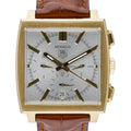 Tag Heuer Monaco CW5140 with silver dial and 18ct yellow gold case