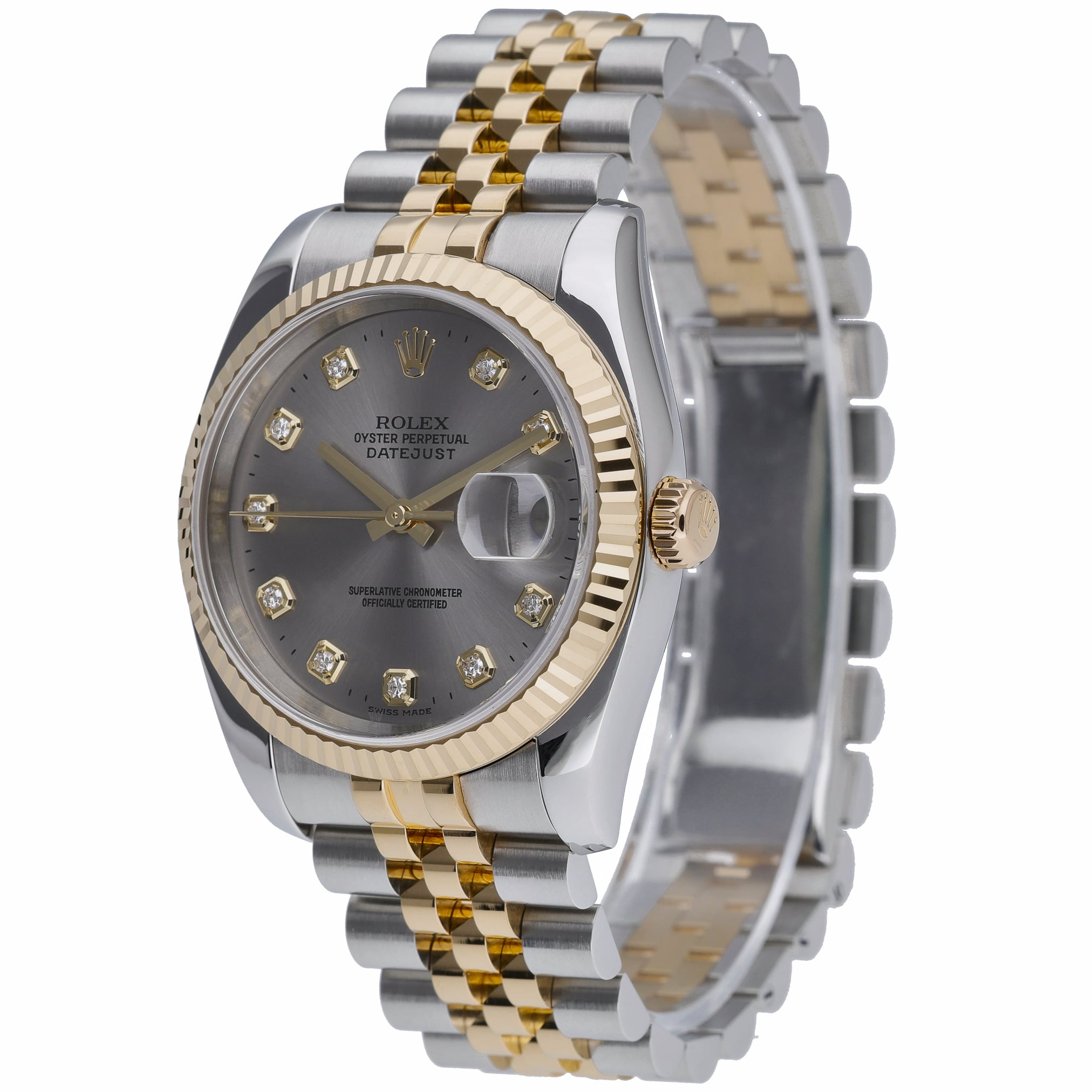 Rolex Datejust 116233 with silver dial and steel & yellow gold case - product image 3