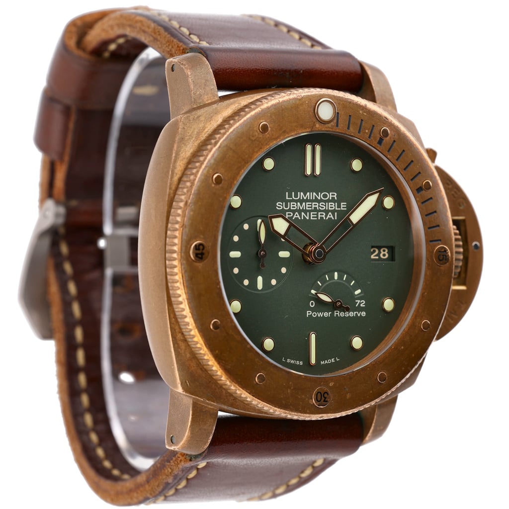Panerai Luminor Submersible PAM00507 with khaki dial and bronze case - product image 4