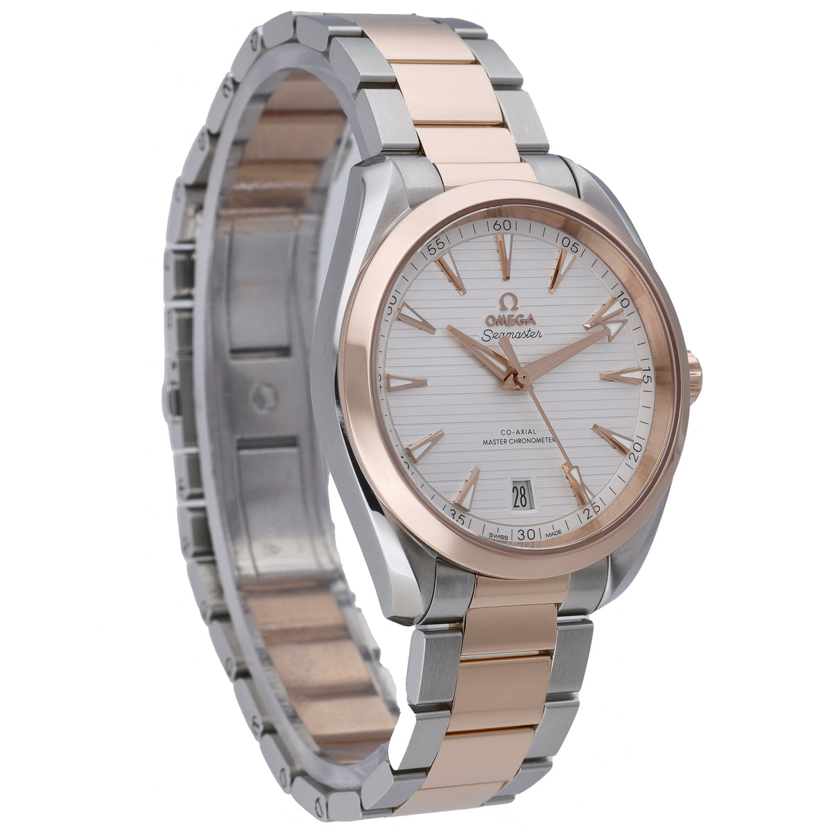 Omega Aqua Terra 150 M 220.20.41.21.02.001 with silver dial and steel & rose gold case - product image 4