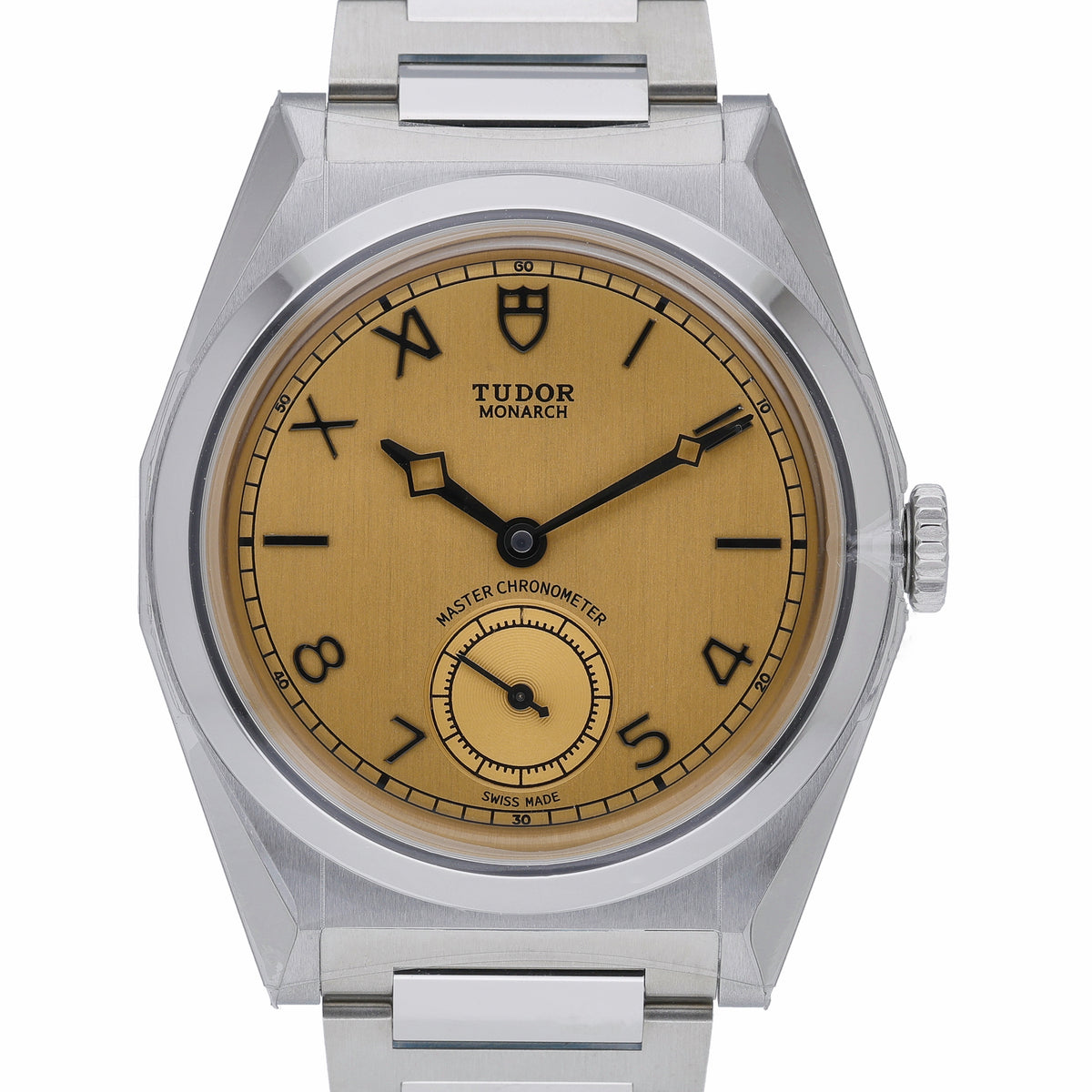 Tudor Monarch 2639W1A0U with champagne dial and steel case