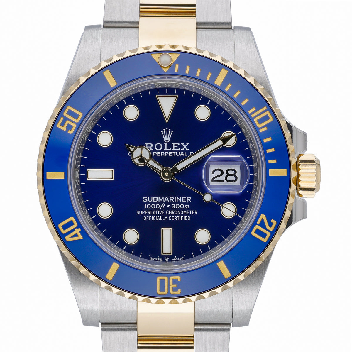 Rolex Submariner 126613LB with blue dial and steel & yellow gold case