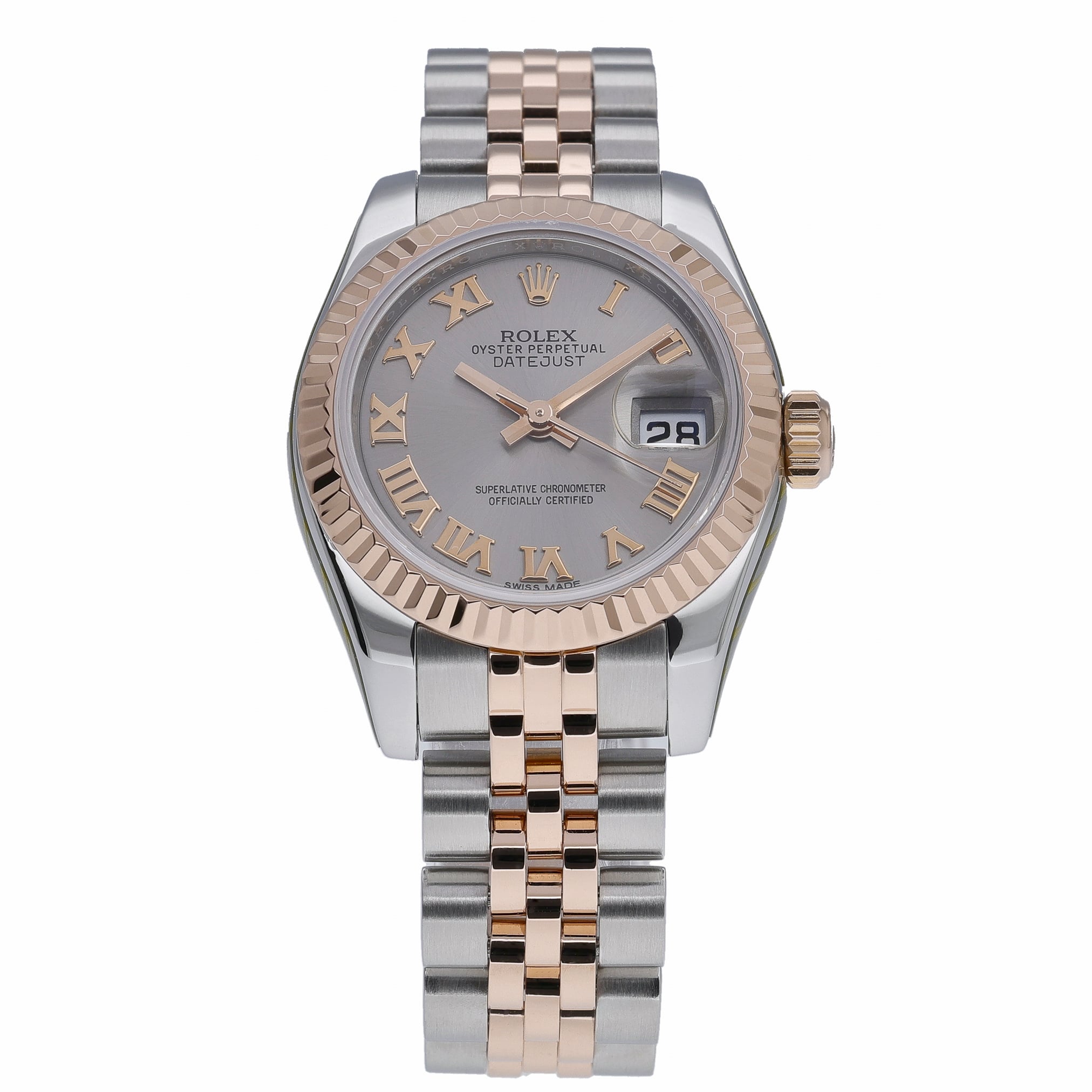 Rolex Datejust 179171 with grey dial and steel & rose gold case - product image 2