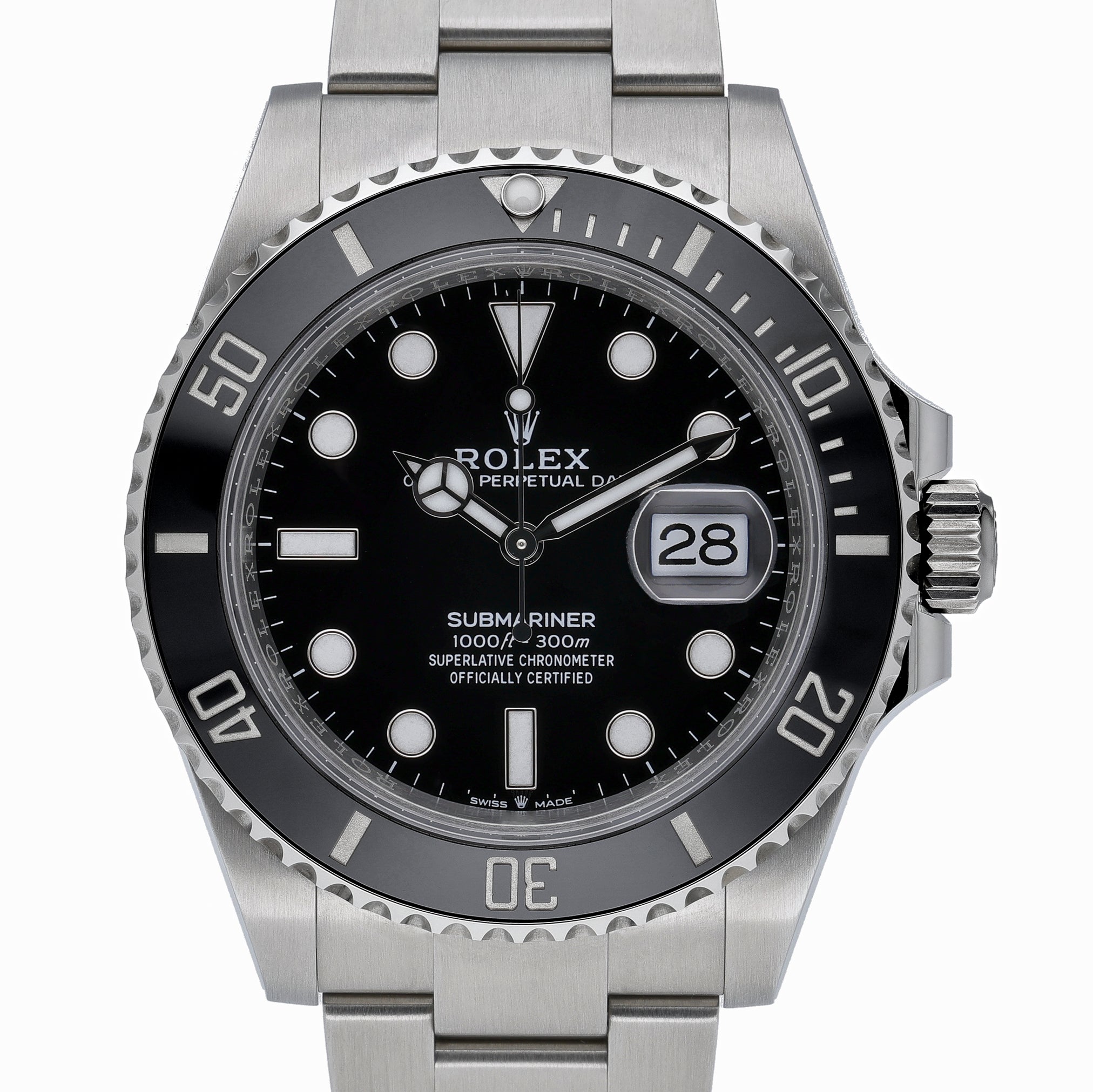 Rolex Submariner 126610LN with black dial and oystersteel case