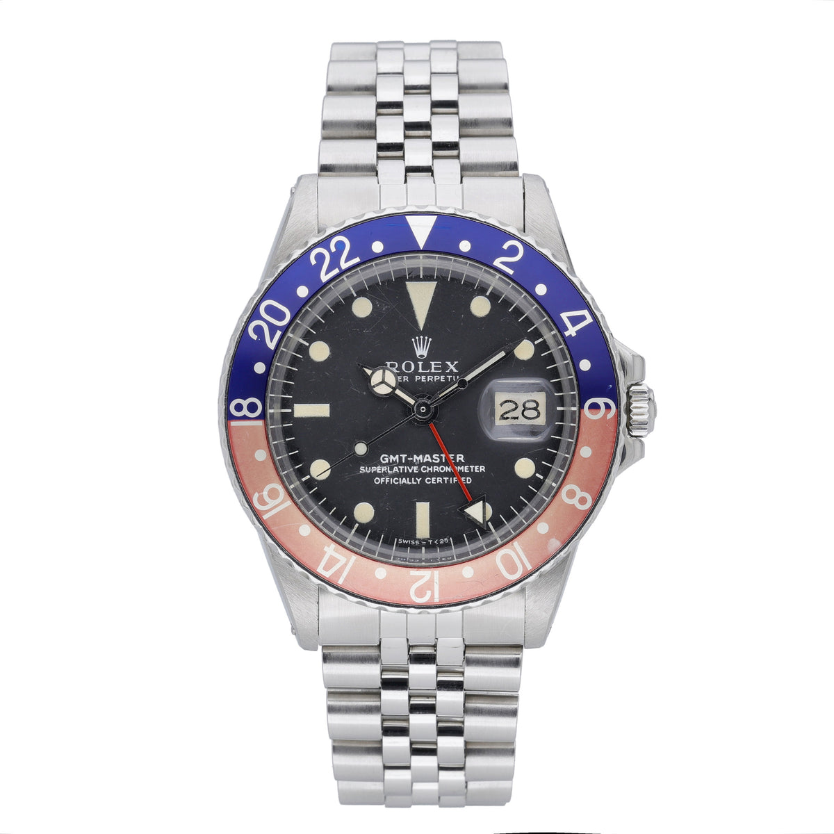 Rolex GMT-Master 1675 with black dial and steel case - product image 2