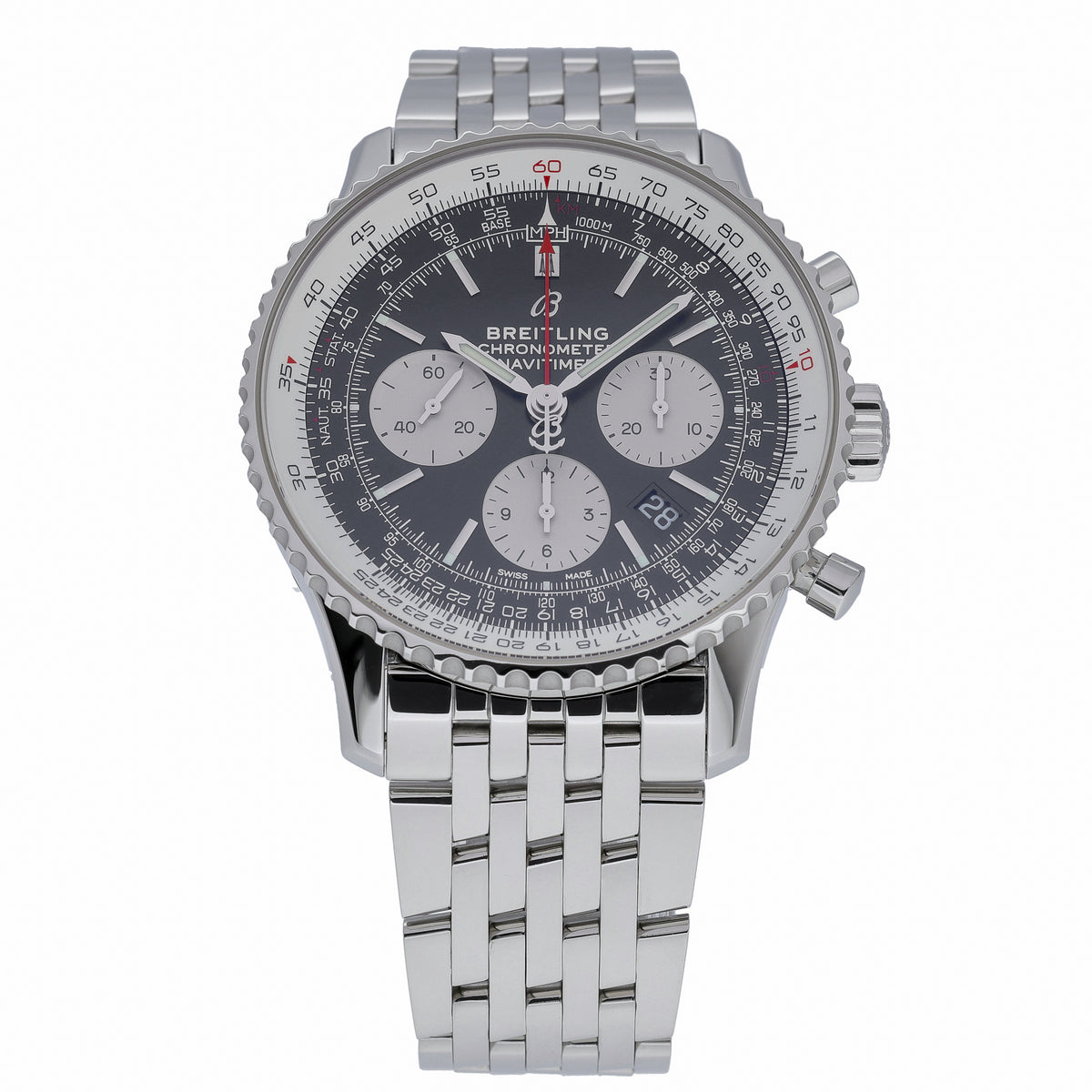 Breitling Navitimer B01 Chronograph 43 AB0121 with black dial and steel case - product image 2