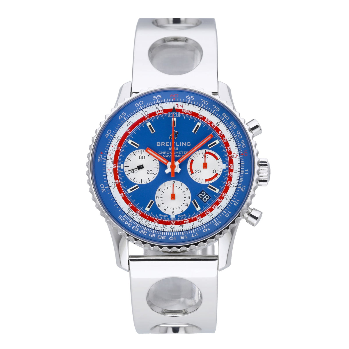 Breitling Pan Am AB01212 with blue dial and steel case - product image 2