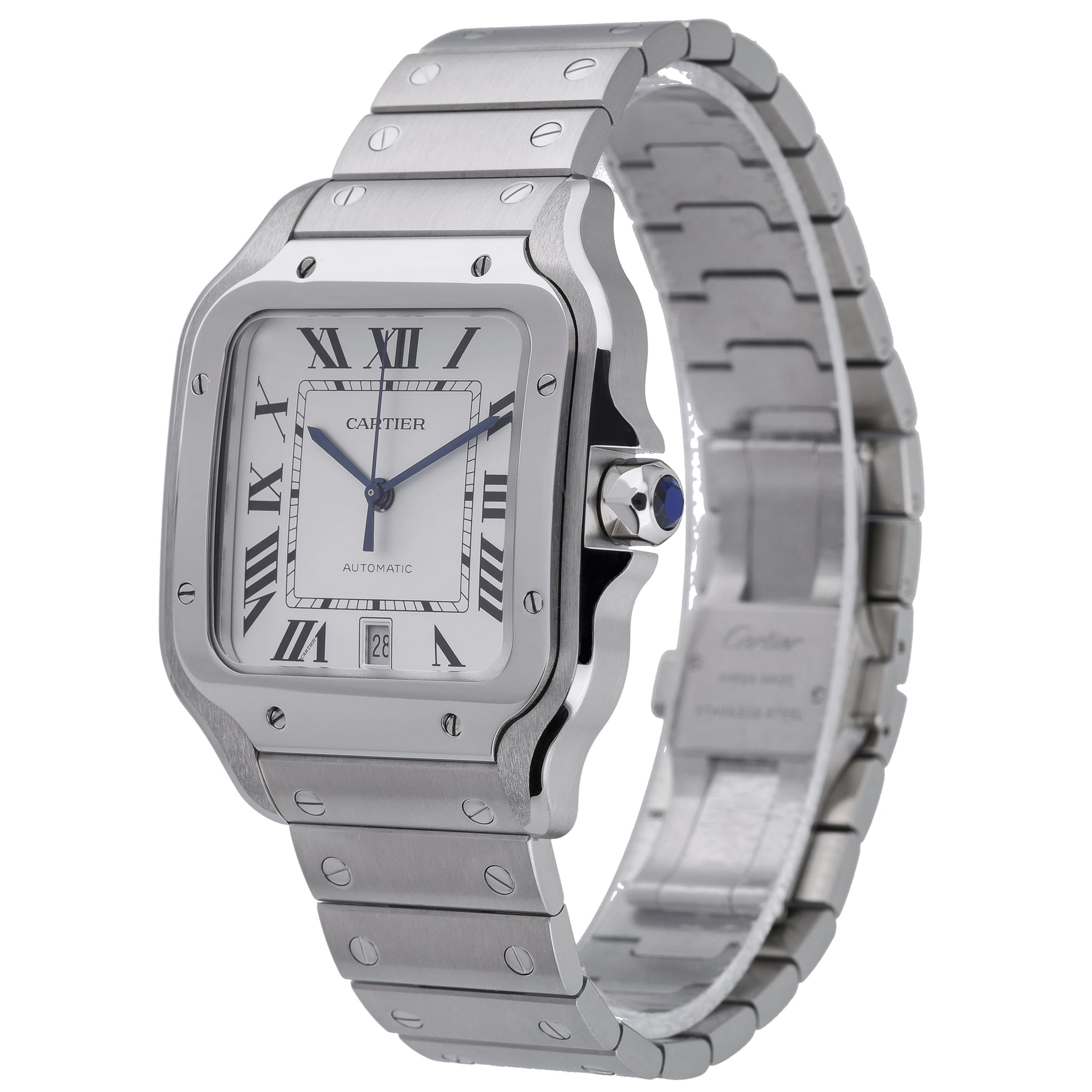 Cartier Santos WSSA0018 with silver dial and steel case - product image 3