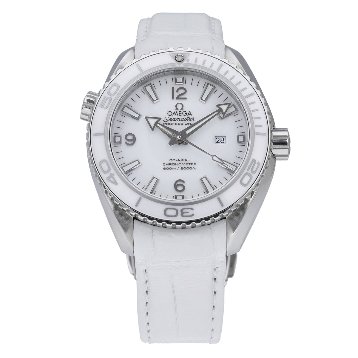 Omega Seamaster Planet Ocean 600 M 232.33.38.20.04.001 with white dial and steel case - product image 3