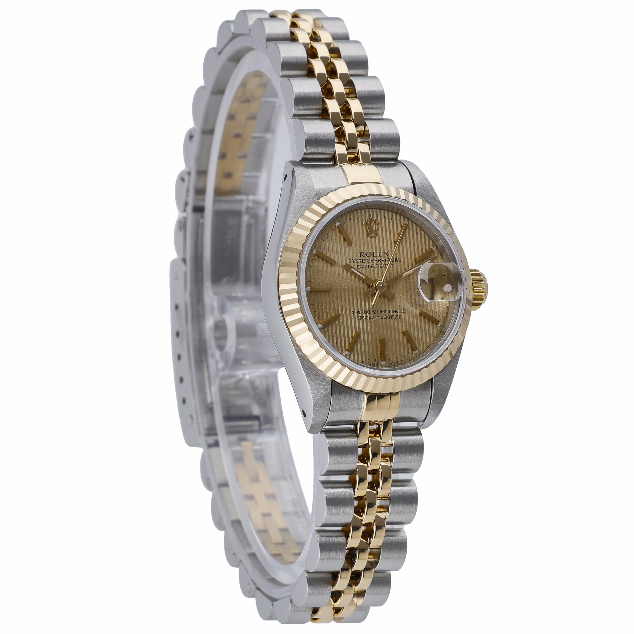 Rolex Datejust 69173 with champagne dial and steel & yellow gold case - product image 4