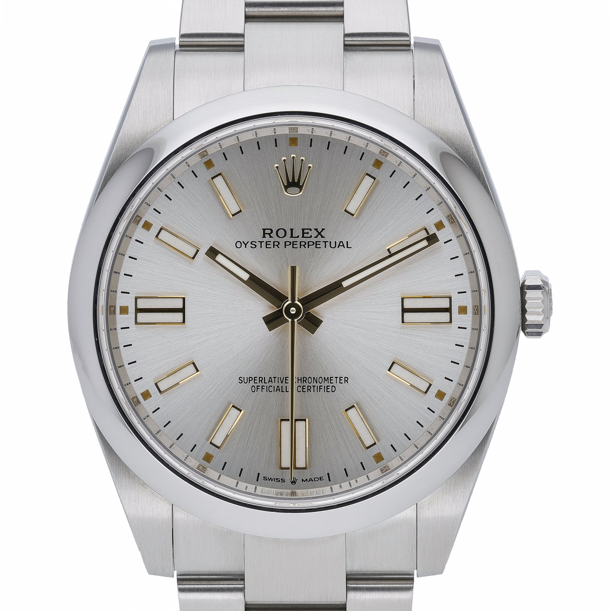 Rolex Rolex Oyster Perpetual 41 124300 with silver dial and oystersteel case