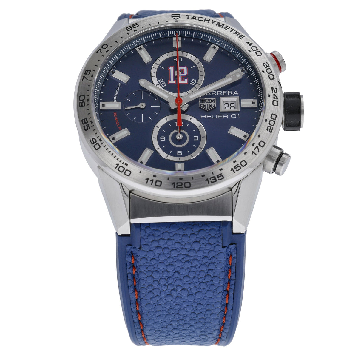 Tag Heuer Tom Brady Special Edition CAR201R with blue dial and steel case - product image 3