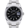 Rolex Datejust 36 126200 with black dial and oystersteel case