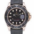 Rolex Yacht-Master 40 116655 with black dial and 18ct rose gold case