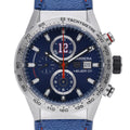 Tag Heuer Tom Brady Special Edition CAR201R with blue dial and steel case