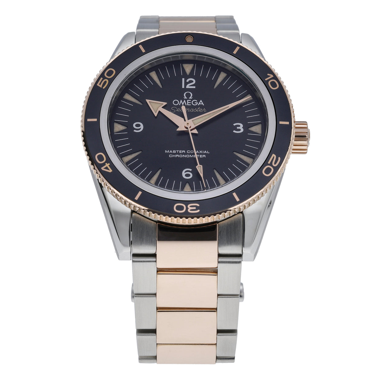 Omega Seamaster 300 233.20.41.21.01.001 with black dial and steel & rose gold case - product image 3