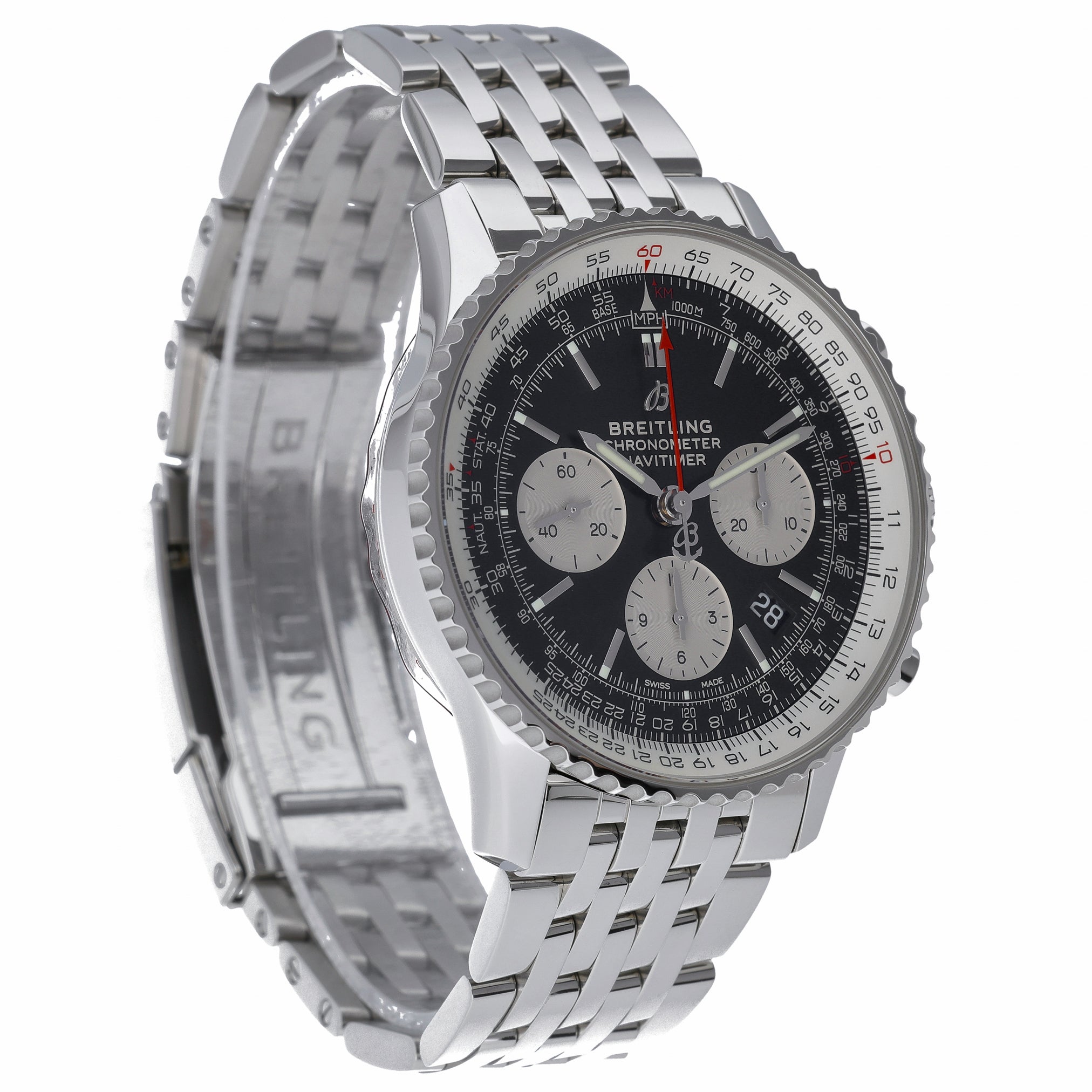 Breitling Navitimer B01 Chronograph 43 AB0121 with black dial and steel case - product image 4