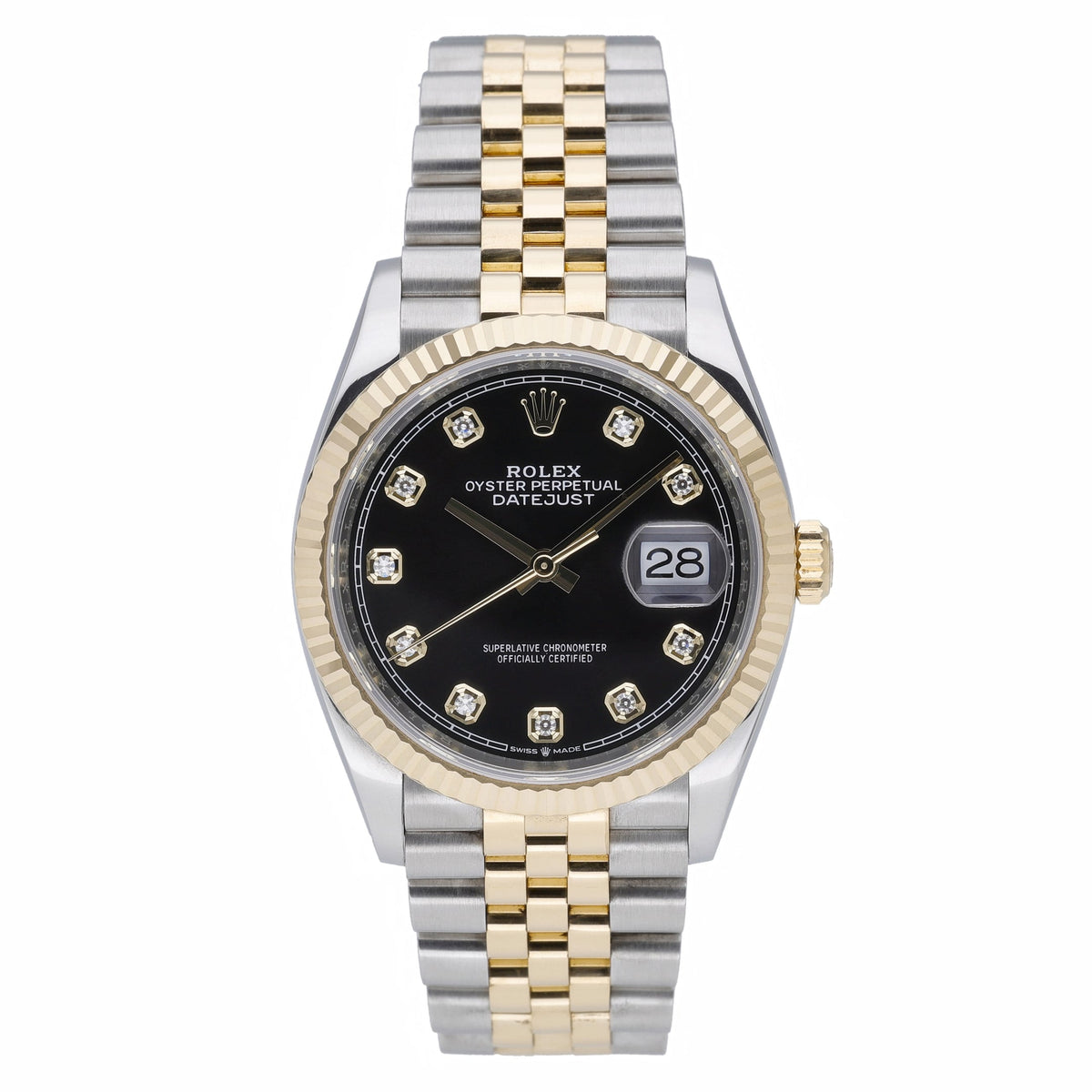 Rolex Datejust 126233 with black dial and steel & yellow gold case - product image 2