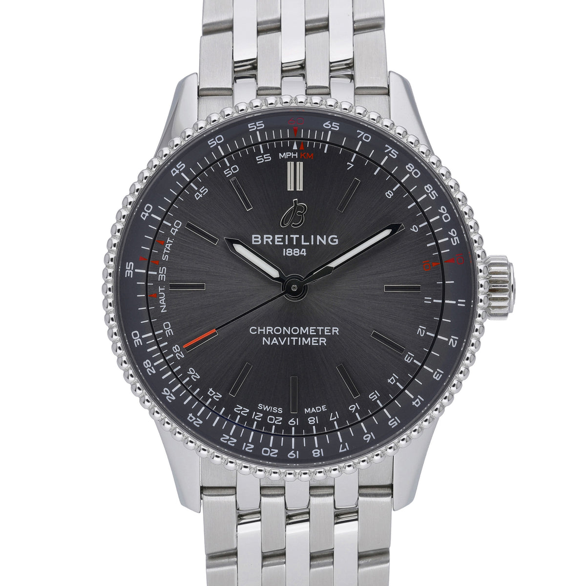 Breitling Automatic 36 A17327 with grey dial and steel case