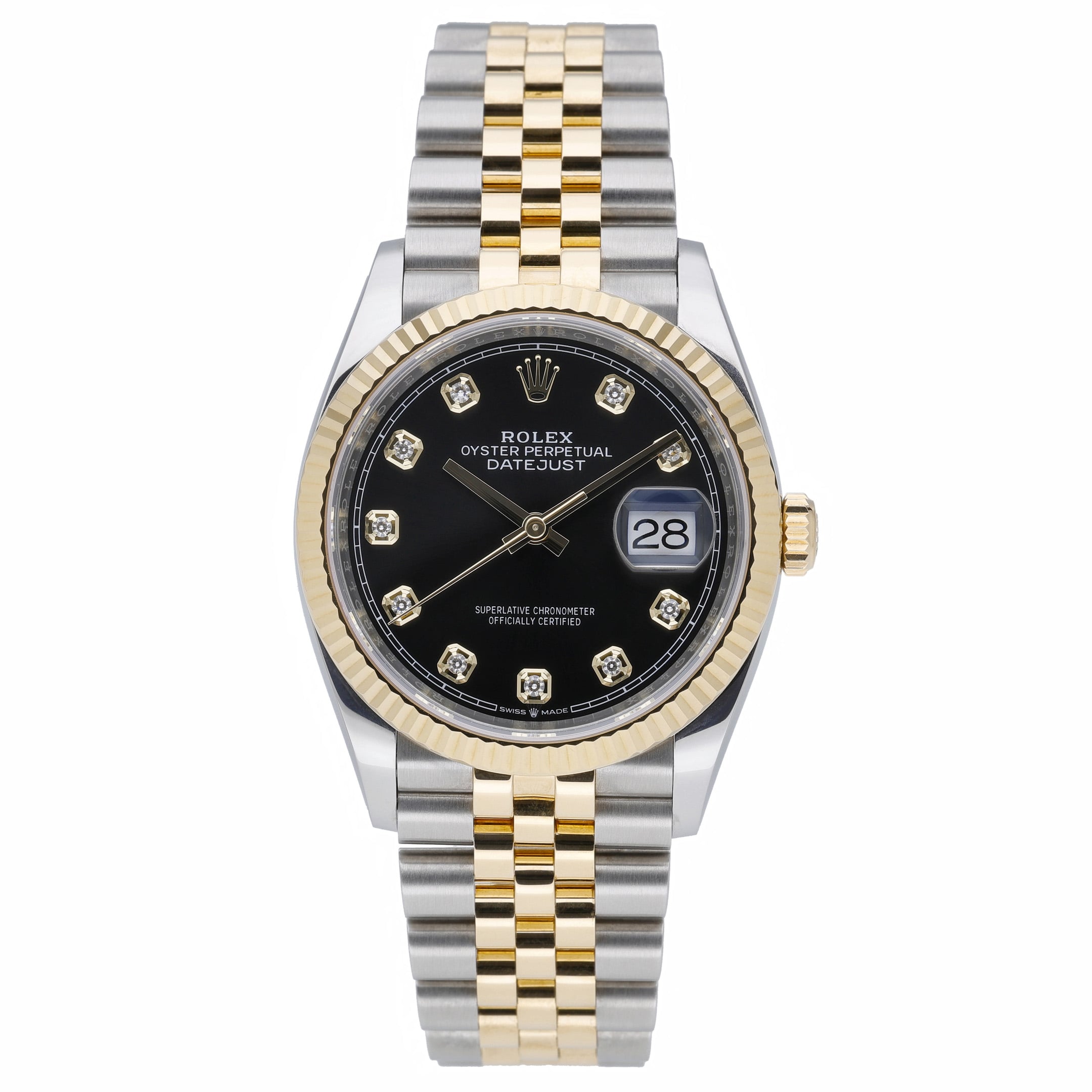 Rolex Datejust 126233 with black dial and steel & yellow gold case - product image 2