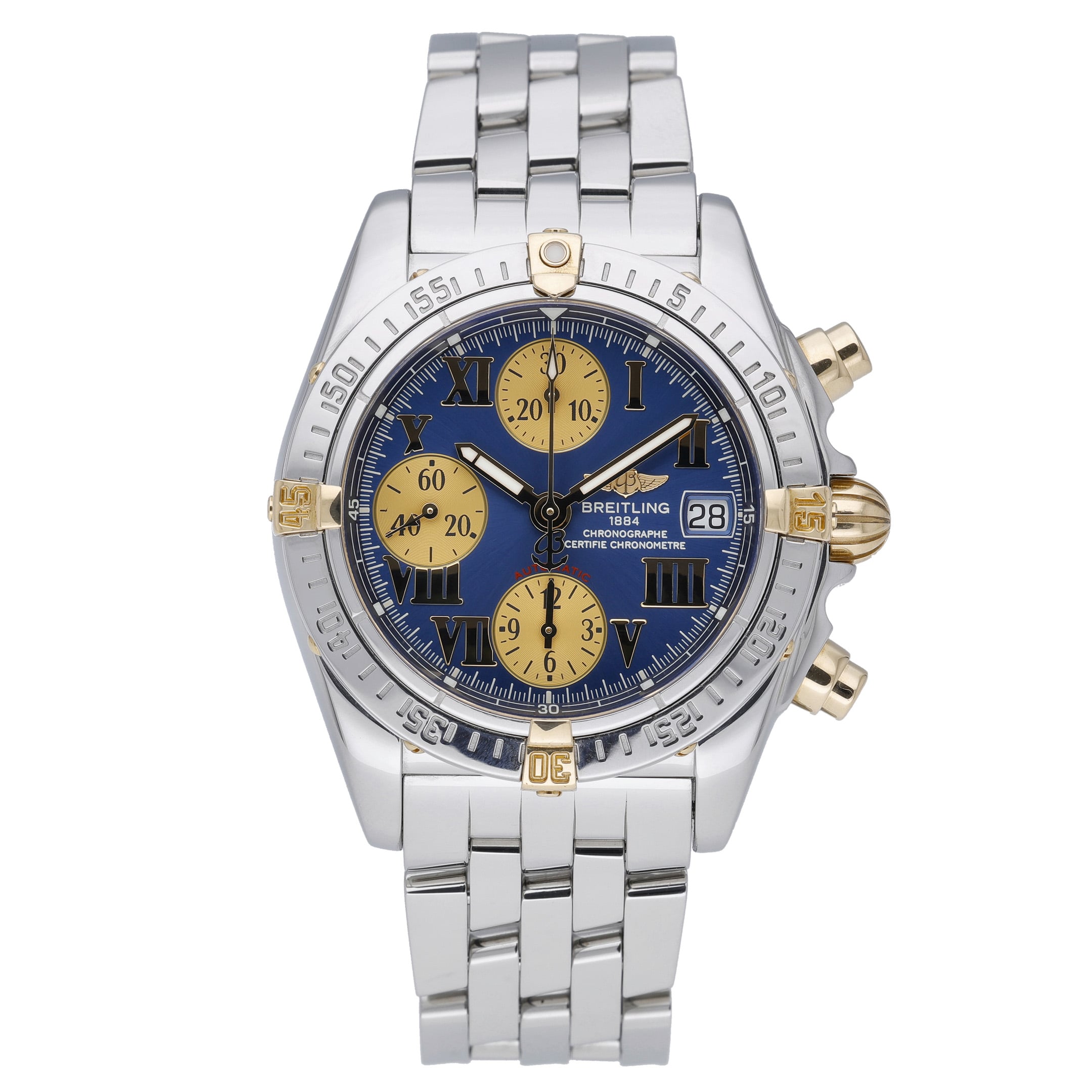 Breitling Chrono Cockpit B13357 with blue dial and steel case - product image 2