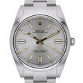 Rolex Oyster Perpetual 124300 with silver dial and oystersteel case