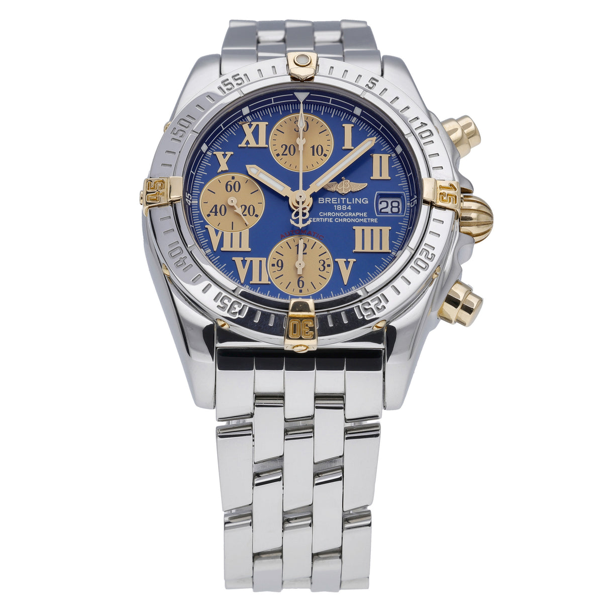 Breitling Chrono Cockpit B13357 with blue dial and steel case - product image 3