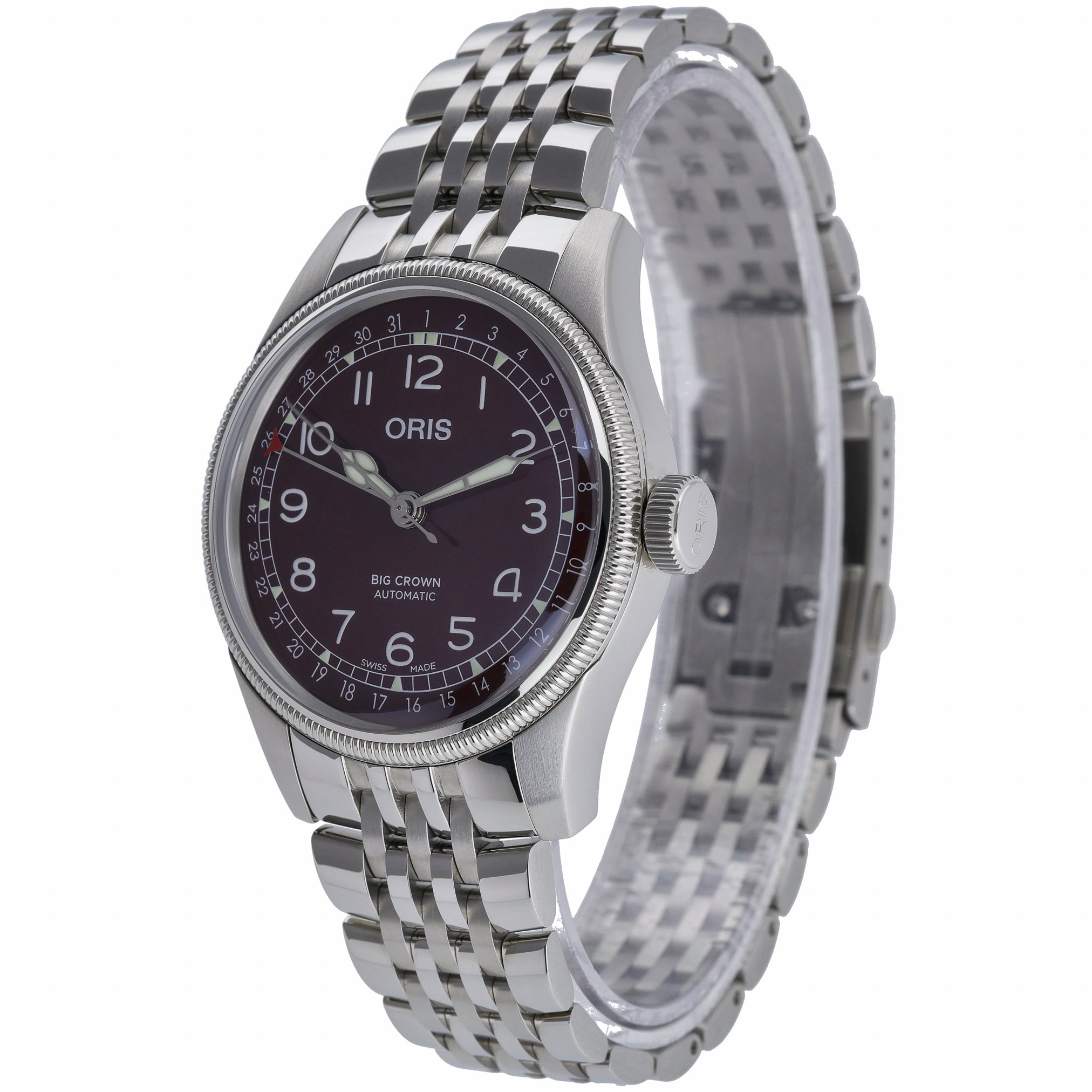 Oris Big Crown Pointer Date 01 754 7741 4068 with red dial and steel case - product image 3