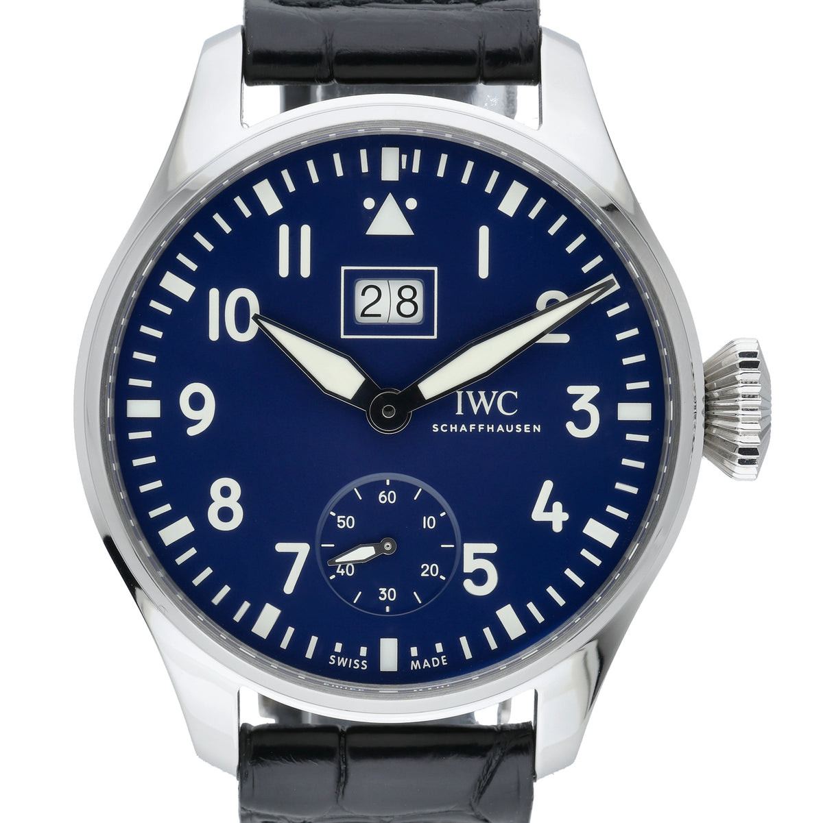 IWC Big Pilot’s Watch Big Date Edition “150 Years” IW510503 with blue dial and steel case - product image 3