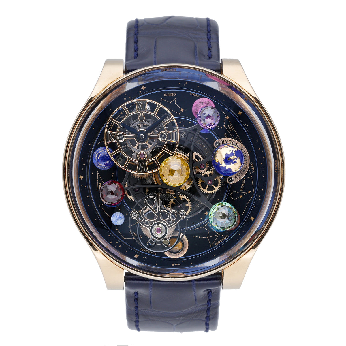 Jacob & Co Astronomia Solar Constellations AS300.40.AA.AE.A with blue dial and 18ct rose gold case - product image 2