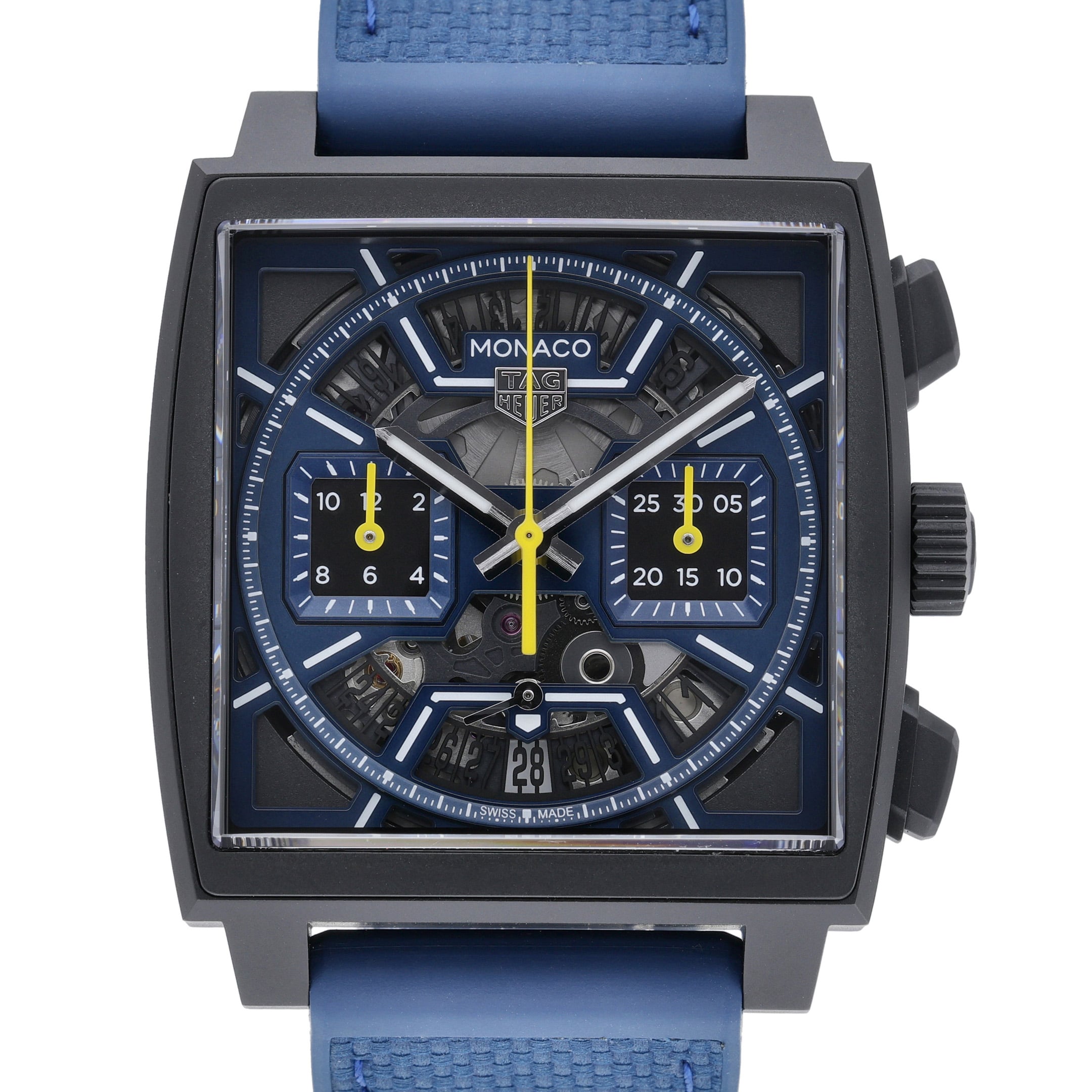 Tag Heuer Monaco CBL2188 with skeleton dial and titanium case