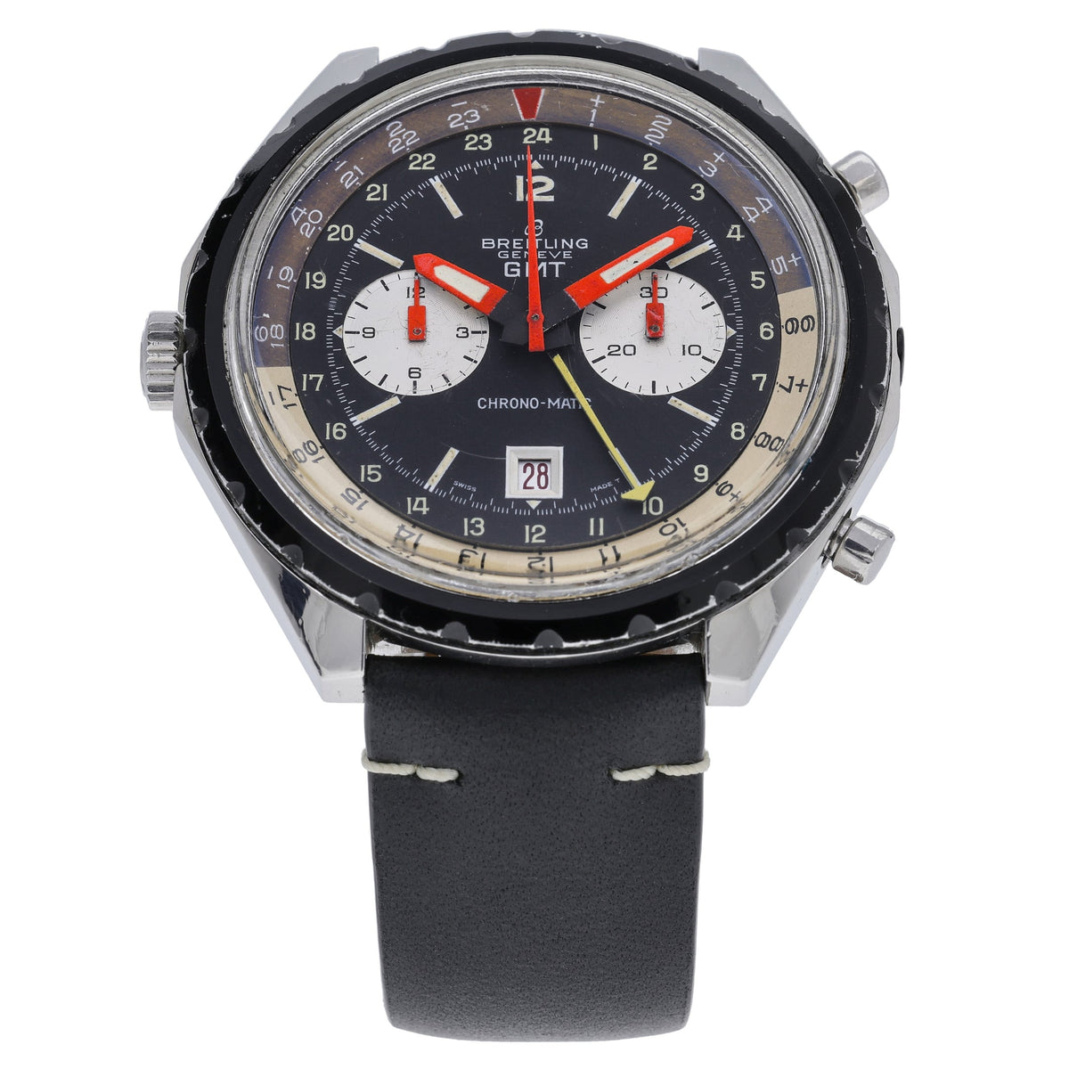 Breitling Chrono-Matic 2115 with black dial and steel case - product image 3