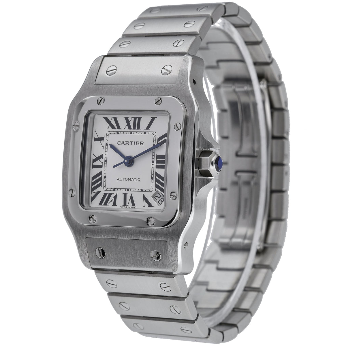 Cartier Santos Galbee 2823 with silver dial and steel case - product image 3