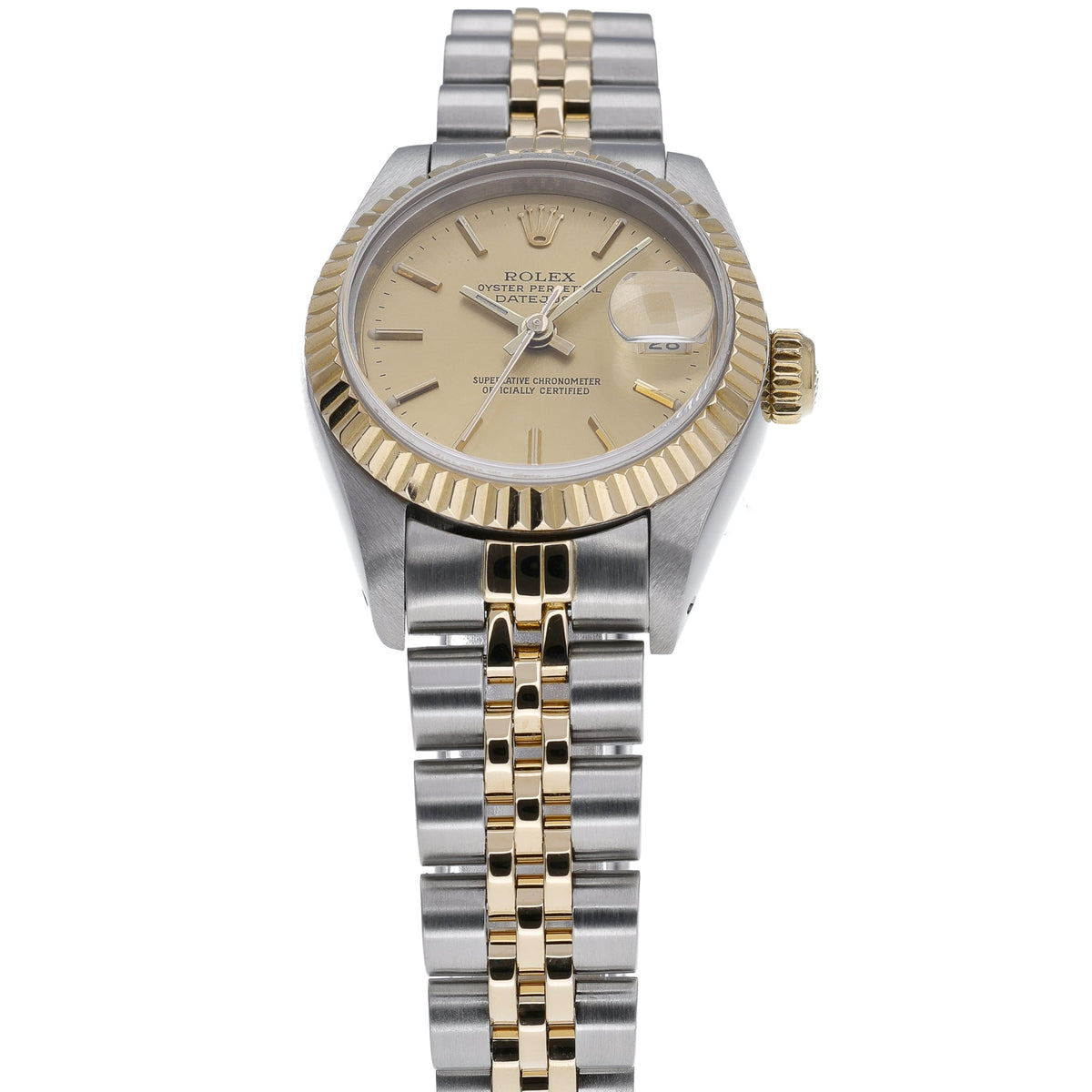 Rolex Datejust 69173 with champagne dial and steel & yellow gold case - product image 2