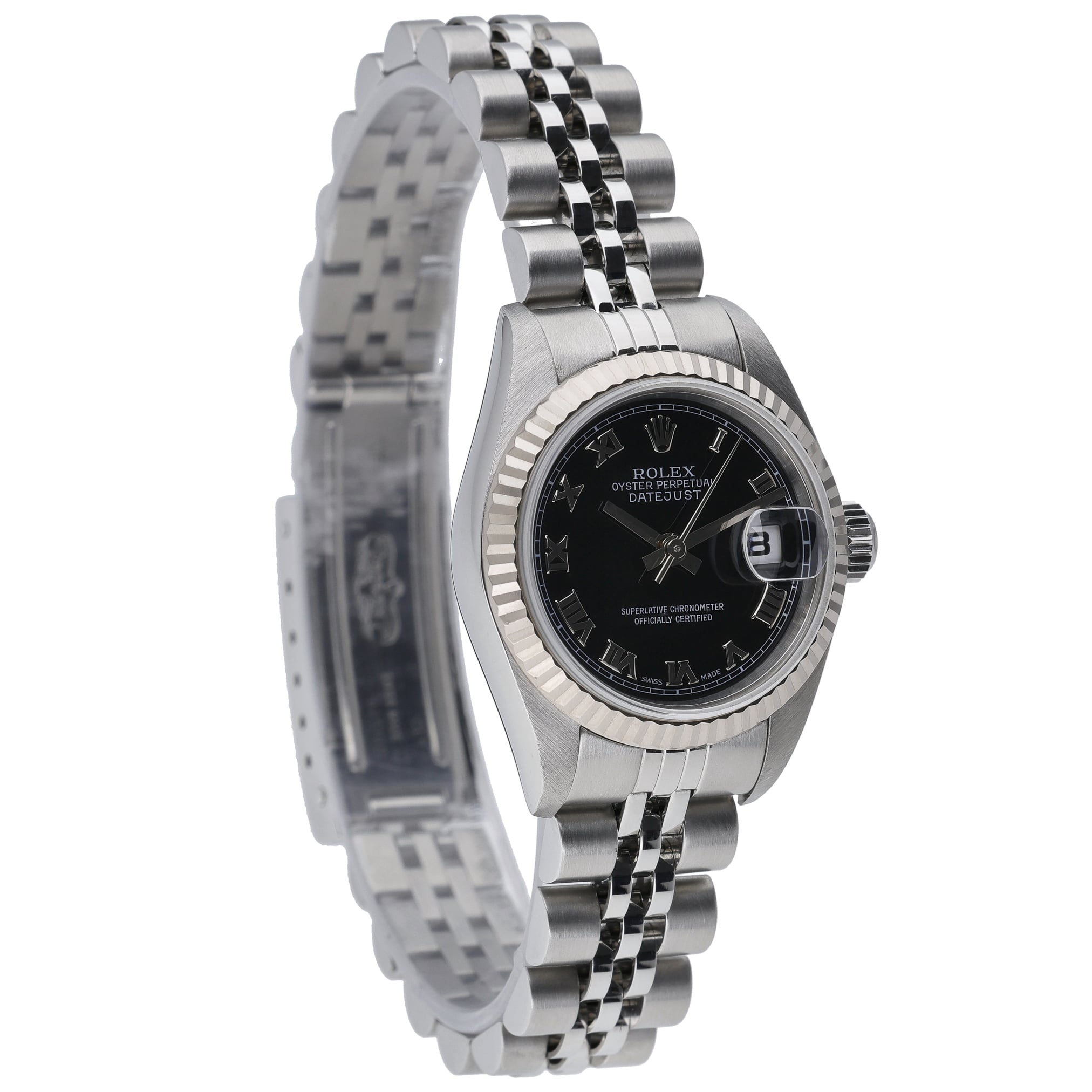 Rolex Datejust 79174 with black dial and steel & white gold case - product image 4
