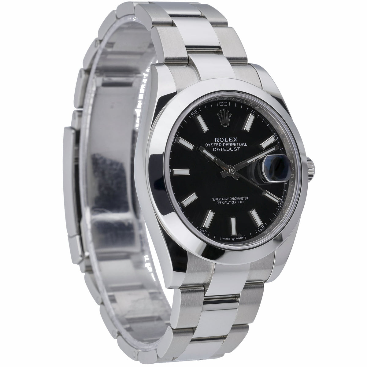 Rolex Datejust 41 126300 with black dial and oystersteel case - product image 4