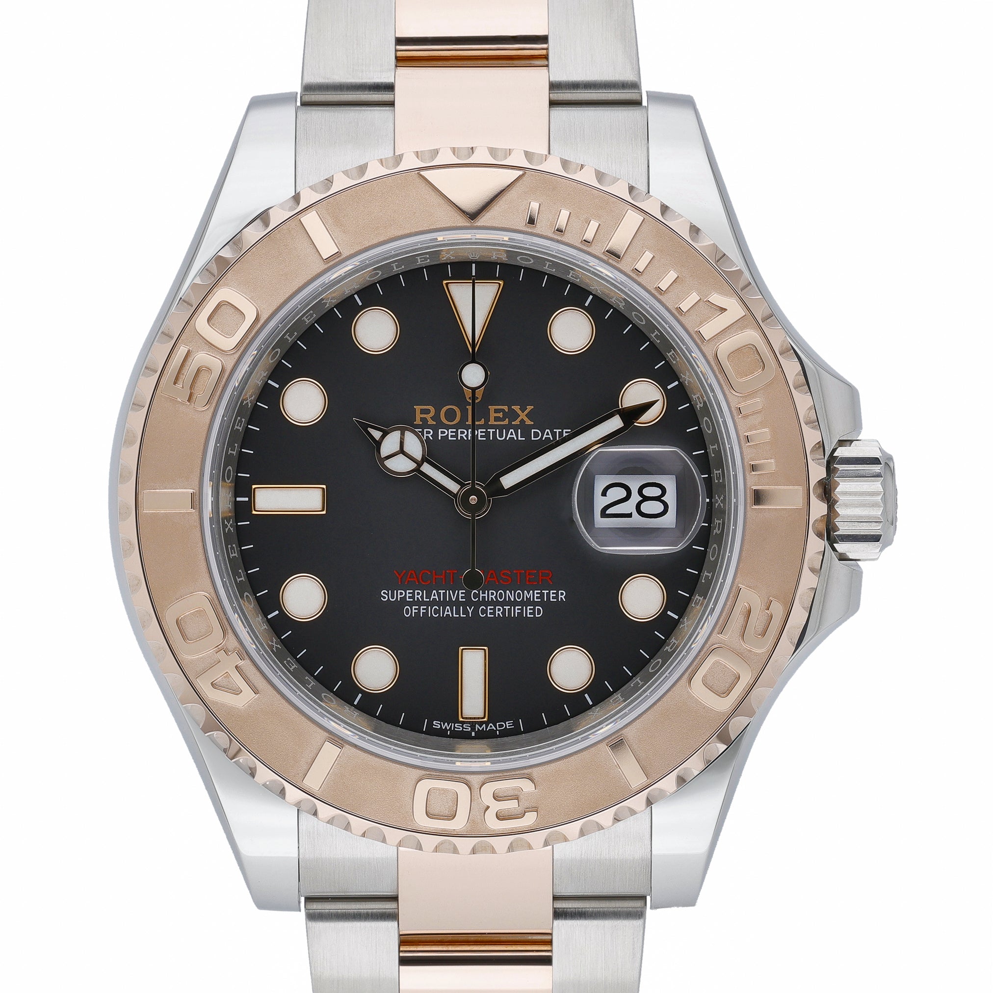 Rolex Yacht-Master 40 116621 with black dial and steel & rose gold case