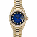Rolex Datejust 69178 with blue ombré dial and 18ct yellow gold case