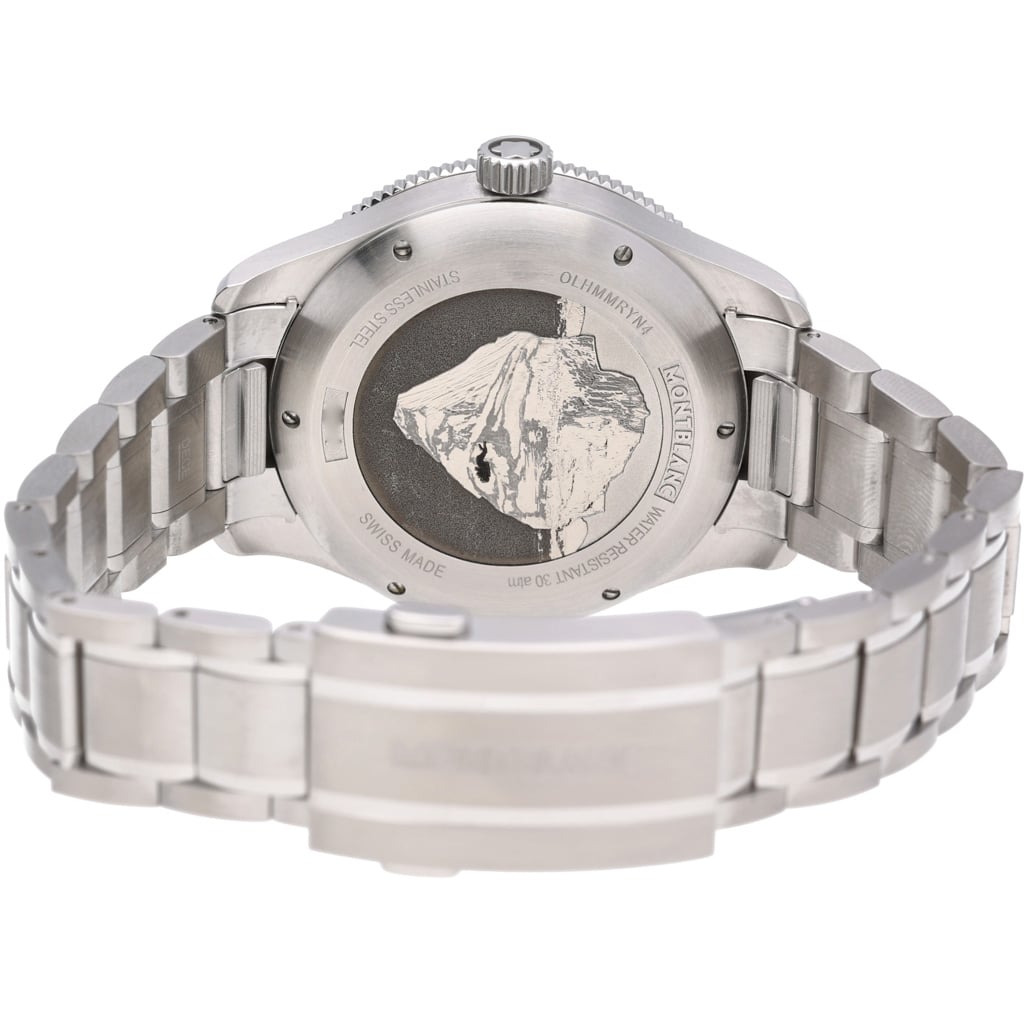Montblanc 1858 Iced Sea Automatic Date 129372 with black dial and steel case - product image 2