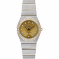 Omega Constellation 131.25.28.60.58.001 with champagne dial and steel & yellow gold case
