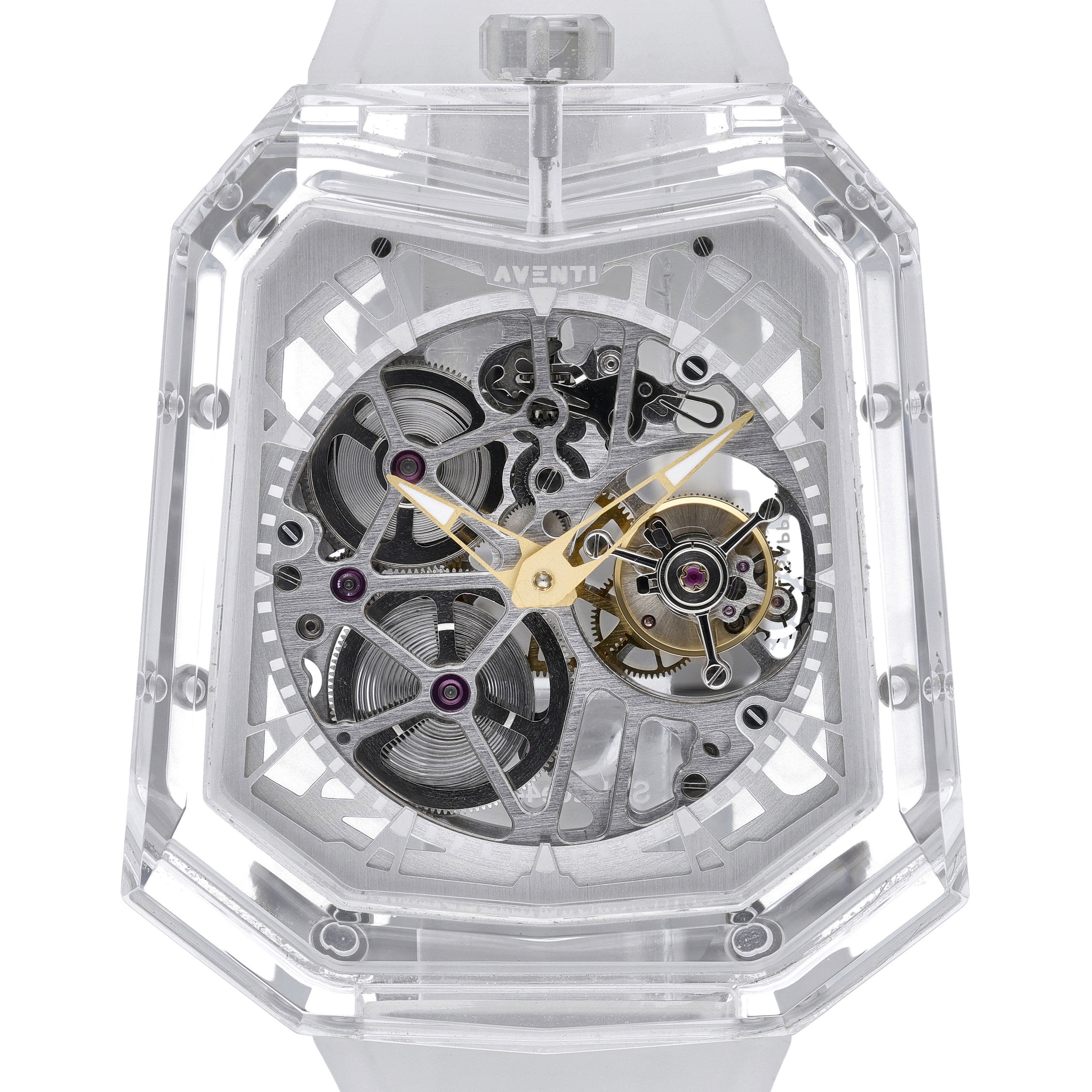 Aventi Aventi A11 Pure Sapphire A11-01 with skeleton dial and sapphire crystal case