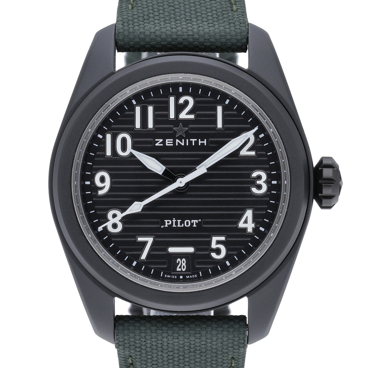 Zenith Pilot 49.4000.3620/21.I001 with black dial and ceramic case