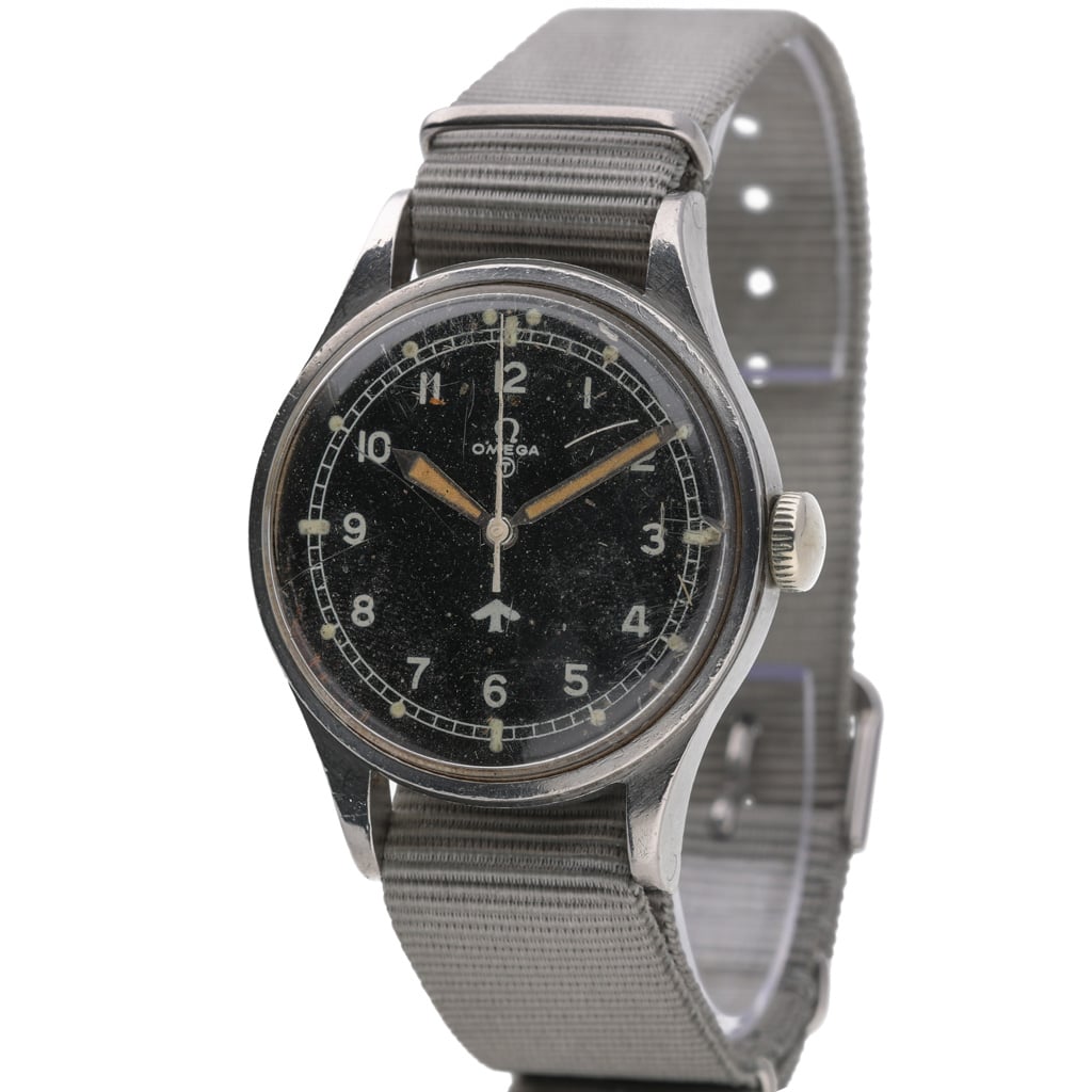 Omega Broad Arrow 6B/542 with black dial and steel case - product image 4