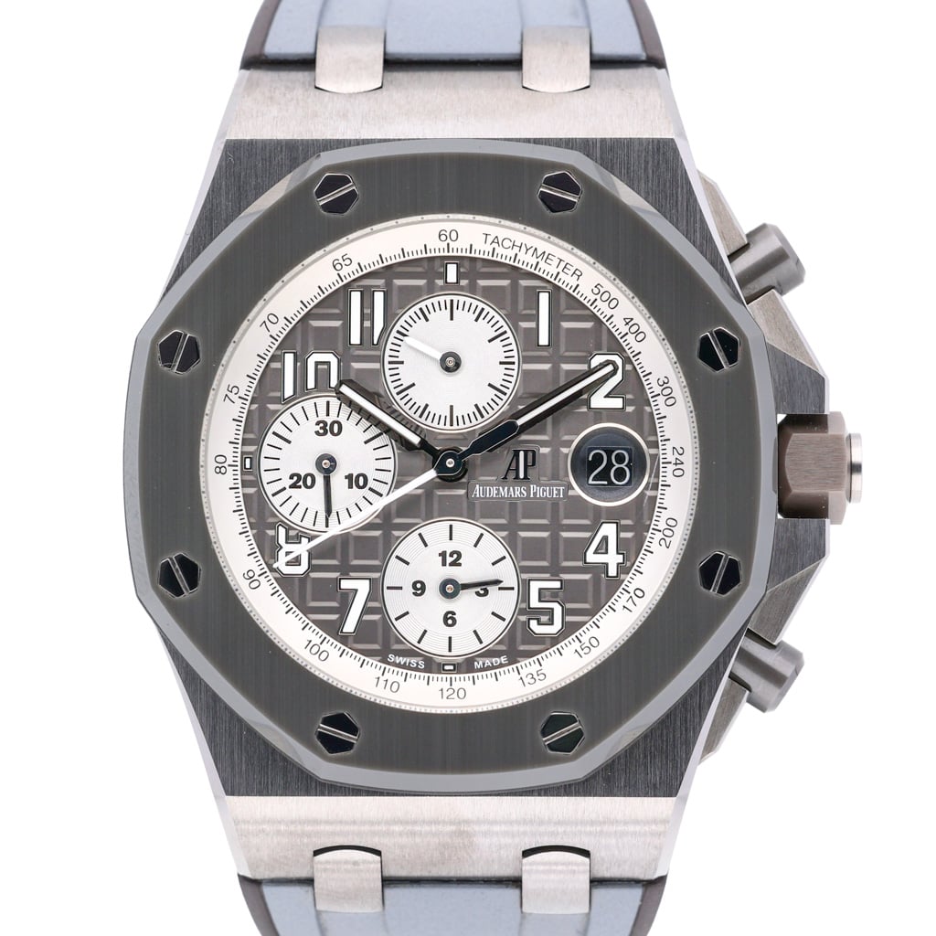 Audemars Piguet Royal Oak Offshore Chronograph 26470IO.OO.A006CA.01 with grey dial and titanium case