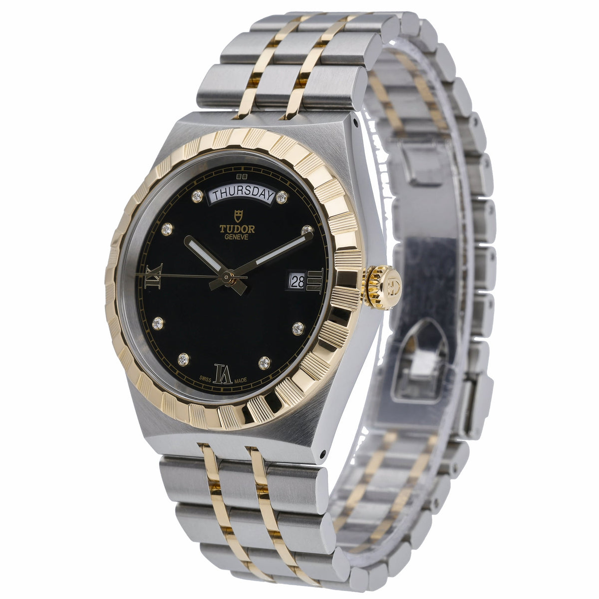 Tudor Royal 28603 with black dial and steel & yellow gold case - product image 3