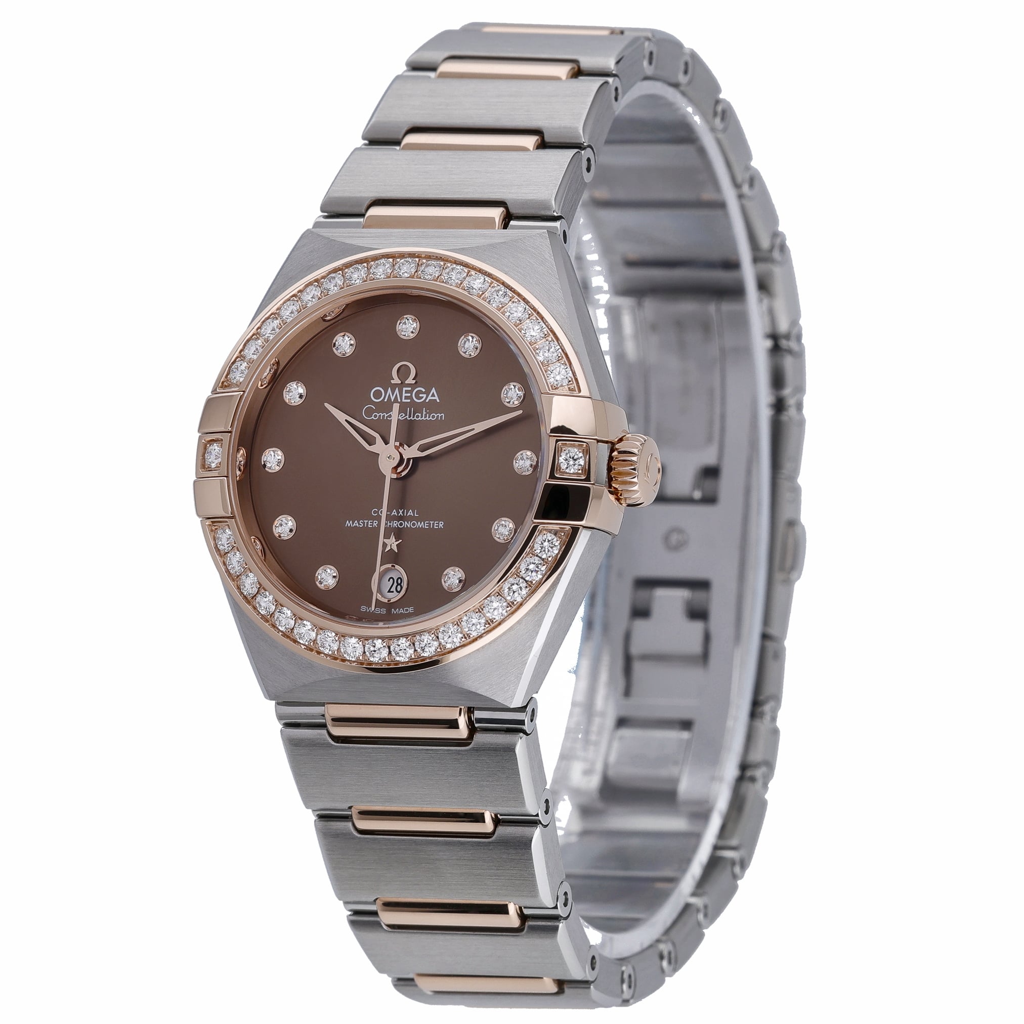Omega Constellation 131.25.29.20.63.001 with brown dial and steel & rose gold case - product image 3