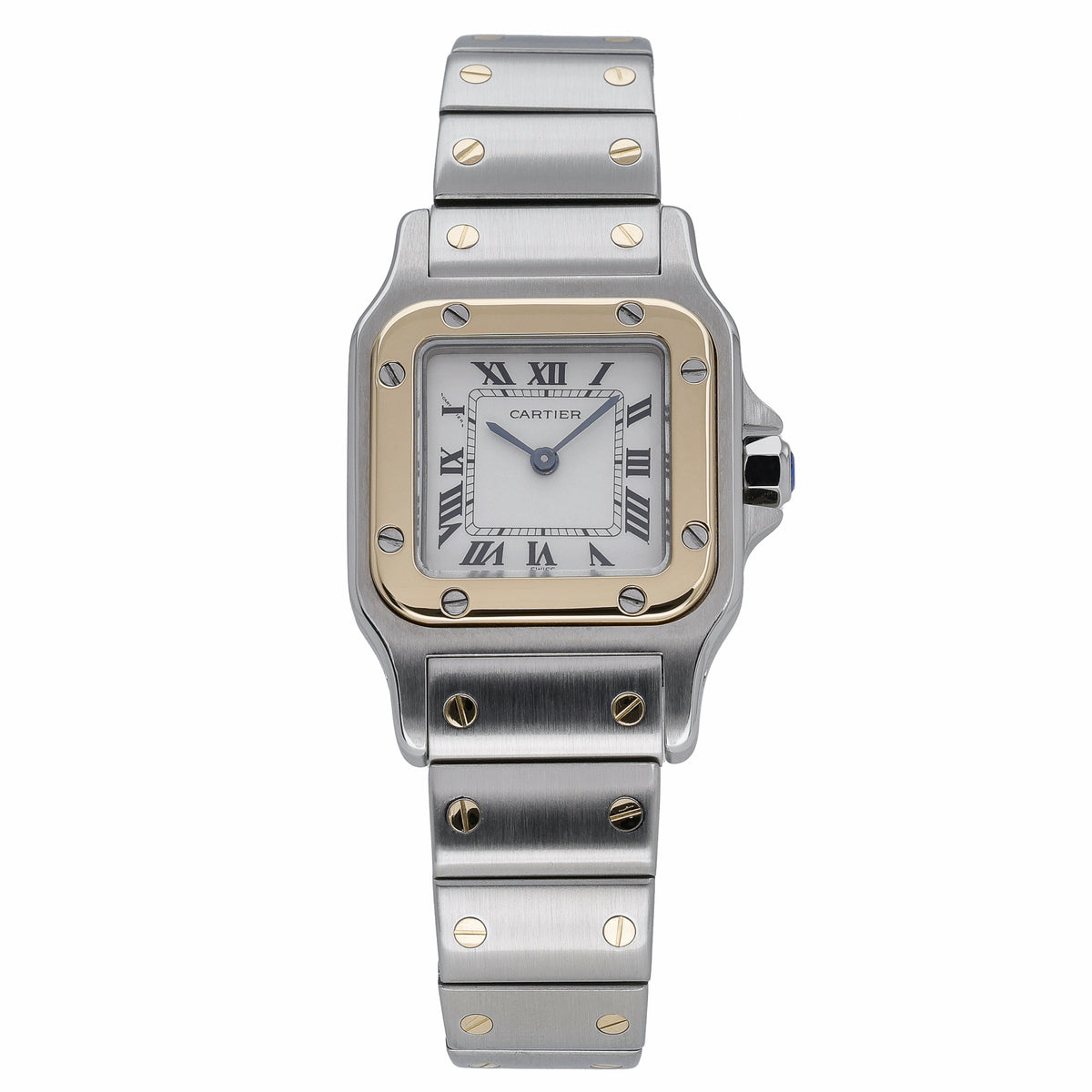 Cartier Santos 166930 with white dial and steel & yellow gold case - product image 2